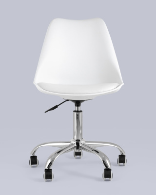 Стул офисный BLOK NEW пластиковый белый. Фото №5