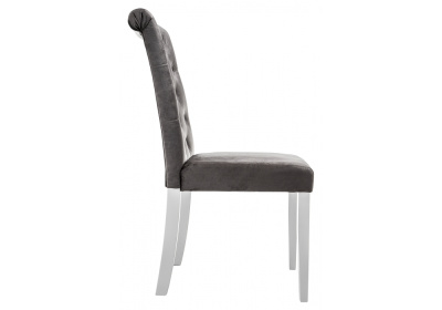 Стул деревянный Amelia white / fabric grey. Фото №2