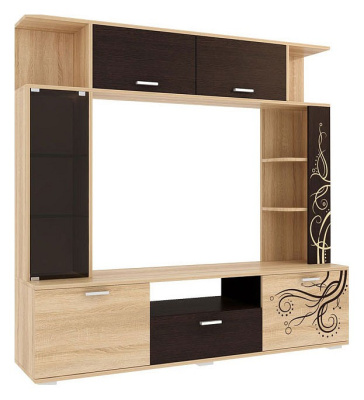 Ника Мини-стенка дуб сонома/венге. Фото №2