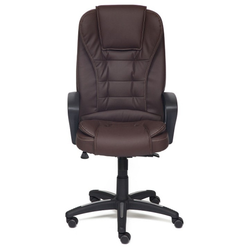 Компьютерное кресло BARON [кож/зам, коричневый/коричневый перфорированный, 36-36/36-36/06]  id -. Фото №2