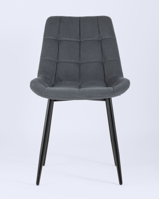 Стул Флекс велюр тёмно-серый фото Стул Флекс велюр тёмно-серый. Фото №5