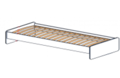 Кровать односпальная на каркасе Силуэт. Фото