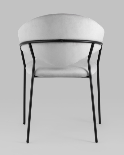 Стул Алексис велюр серый. Фото №6