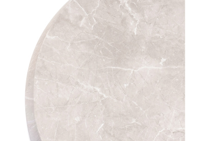 Стол деревянный Абилин 90 мрамор светло-серый / черный матовый. Фото №4