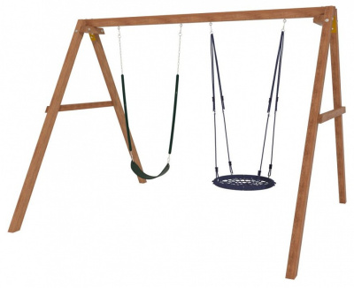 Качели детские Р911-20, коричневый. Фото