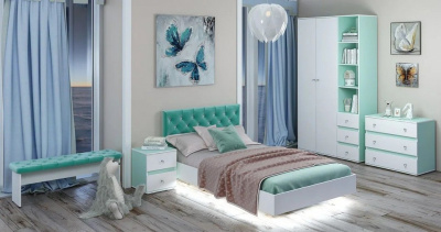 Банкетка Тифани,зеленый. Фото