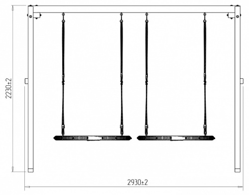 Качели детские Р911-29, коричневый. Фото №9