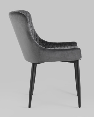 Стул Ститч Хани велюр серый. Фото