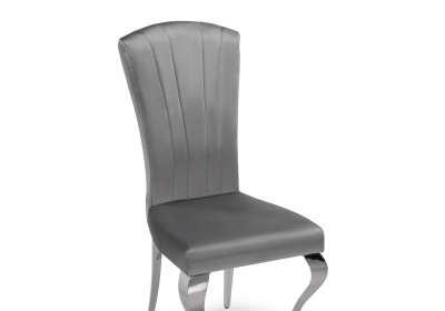 Стул на металлокаркасе Sally dark grey / steel. Фото №5