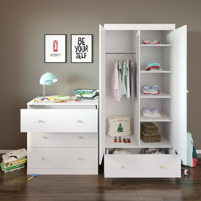 Комод Polini Kids Fun, белый фото Комод Polini Kids Fun, белый. Фото №5