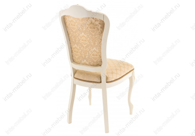 Стул деревянный Руджеро патина золото / бежевый комби. Фото