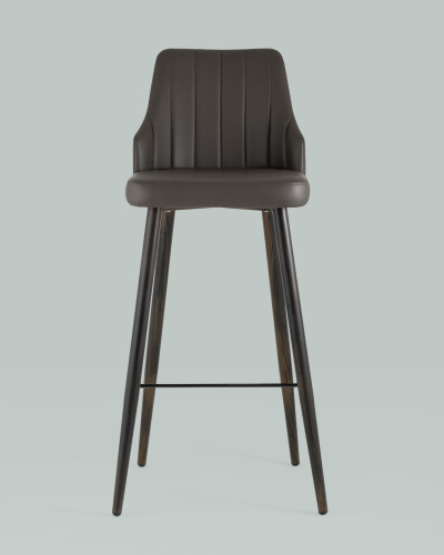 Стул барный Коналл экокожа таупе. Фото №5