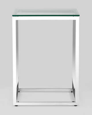 Журнальный стол 40*40 ТАУН серебро. Фото