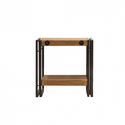 Столик Secret De Maison CITY ( mod. CTY L12 ) металл/дерево, 51х50х50см, коричневый дым (smoke brown B034). Фото