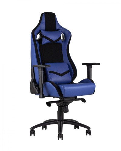 Кресло игровое TopChairs Racer Premium синее. Фото №1
