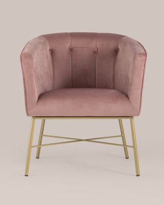 Кресло Шале велюр розовый фото Кресло Шале велюр розовый. Фото №5