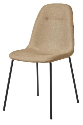 Стул C-1101 бежевый/матовый черный. Фото №3