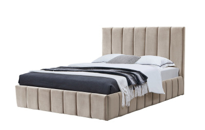 Кровать 8855 бежевая (1400X2000). Фото №5