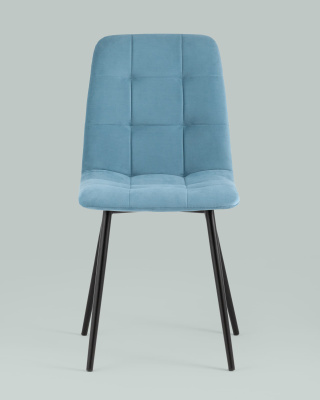 Стул Oliver велюр пыльно-голубой фото Стул Oliver велюр пыльно-голубой. Фото №5