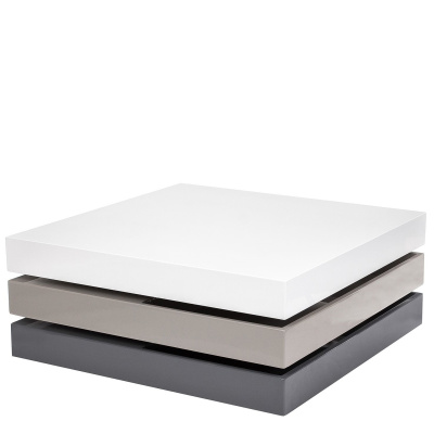 Стол журнальный СT1001 Белый/Серый. Фото