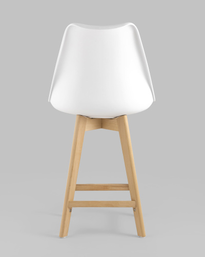 Стул полубарный FRANKFURT белый. Фото №6