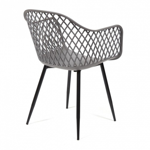 Стул DIEGO (mod. 8003) металл/пластик, 55х60х82,5 см, серый/черный (поставляется по 4 шт). Фото №2