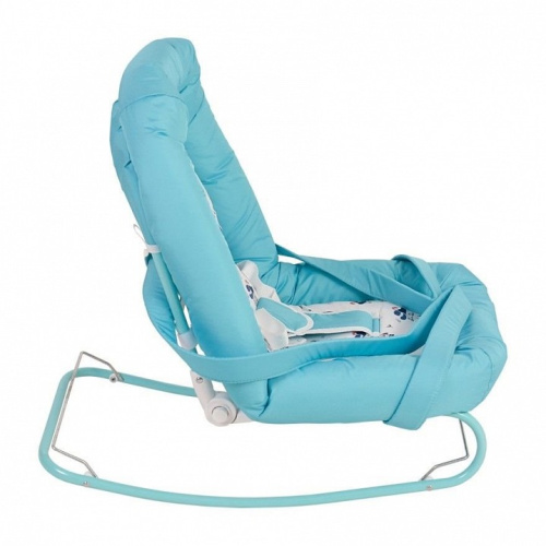 Шезлонг детский Polini kids Коты, голубой. Фото №7