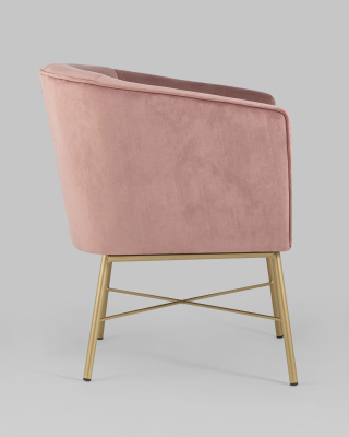 Кресло Шале велюр розовый фото Кресло Шале велюр розовый. Фото №4