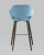 Стул барный Саймон велюр пыльно-голубой. Фото №6