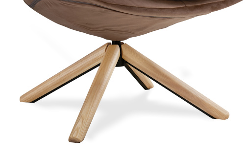 Кресло HUSK DC-1565C коричневое. Фото №9