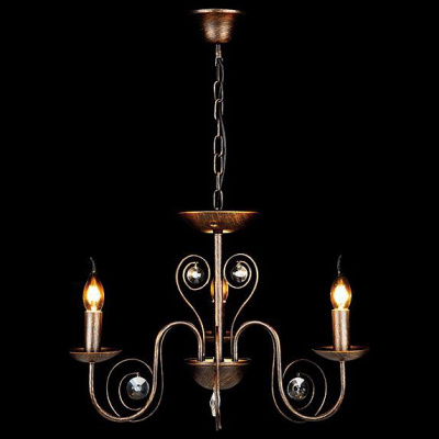 Подвесная люстра Eurosvet Tomas 60018/3 черный с золотом. Фото №2