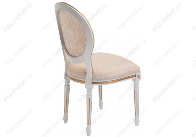 Стул деревянный Данте молочный с золотой патиной фото Стул деревянный Данте молочный с золотой патиной. Фото №5