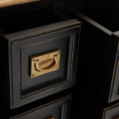 Тумба Secret de Maison BLACK LABEL (mod. WA-0034) дерево акация, манго, мдф, 56x40x89 см, черный/натуральный. Фото