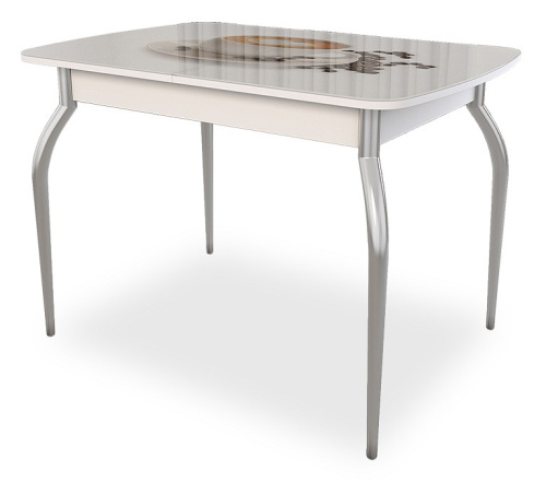 Танго Стол (обеденный) белый/Кофе. Фото №1