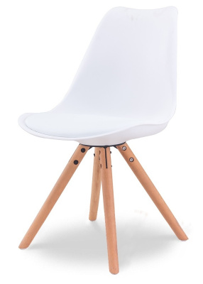 Стул PW072Y белый/бук. Фото