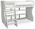 Кровать-чердак Р432-П Капризун 1, белый