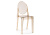 Пластиковый стул Victoria clear brown фото Пластиковый стул Victoria clear brown. Фото №1